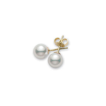 MIKIMOTO 6-6.5mm Akoya Cultured Pearl Stud Earrings