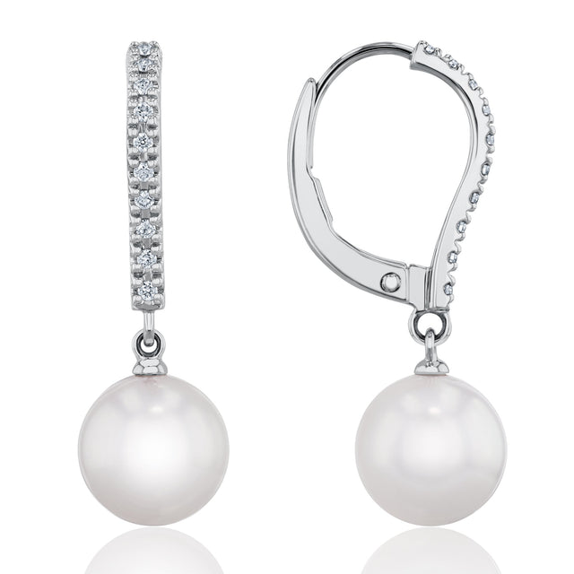 MIKIMOTO Akoya Cultured Pearl Classic Elegance Earrings 1/15ctw