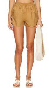 MIKOH Alki Short in Tan - Short MIKOH Alki en beige - MIKOH Alki 黄褐色短裤 - MIKOH Alki Short in Hellbraun - MIKOH Alki 쇼츠 - MIKOH Alki Short in marrone chiaro