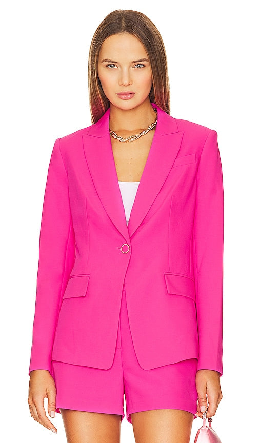 MILLY Avery Cady Blazer in Pink