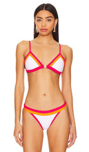 MILLY Cabana Amalfi Color Block Bikini Top in Fuchsia - Haut de bikini MILLY Cabana Amalfi color block en fuchsia - MILLY Cabana Amalfi 紫红色拼色比基尼上衣 - MILLY Cabana Amalfi Farbblock-Bikinioberteil in Fuchsia - MILLY Cabana Amalfi 컬러 블록 비키니 탑 - Top bikini MILLY Cabana Amalfi Color Block in fucsia