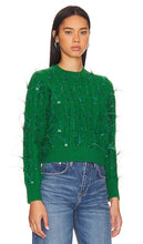 MINKPINK Cleo Feather Jumper in Green