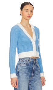 MINKPINK Josephine Knit Cardigan in Blue