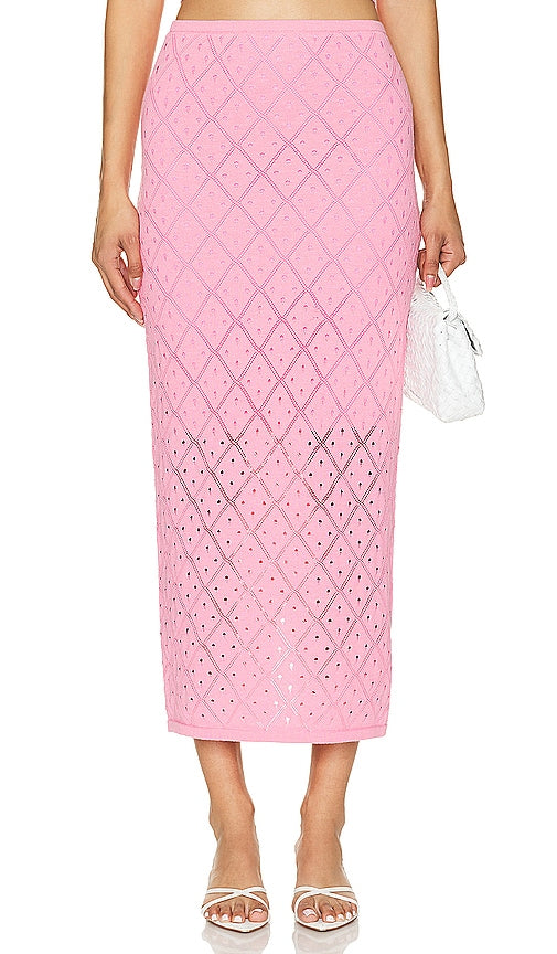MINKPINK Solano Skirt in Pink - MINKPINK Jupe Solano en rose - MINKPINK Solano 粉色半身裙 - MINKPINK Solano Rock in Rosa - MINKPINK 솔라노 스커트 - MINKPINK Gonna Solano in rosa