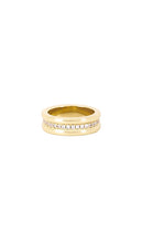 MIRANDA FRYE Ariana Ring in Metallic Gold