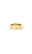 MIRANDA FRYE Ariana Ring in Metallic Gold