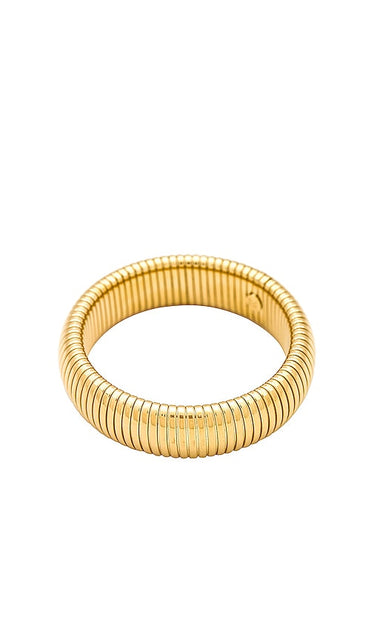 MIRANDA FRYE Cara Bangle in Metallic Gold