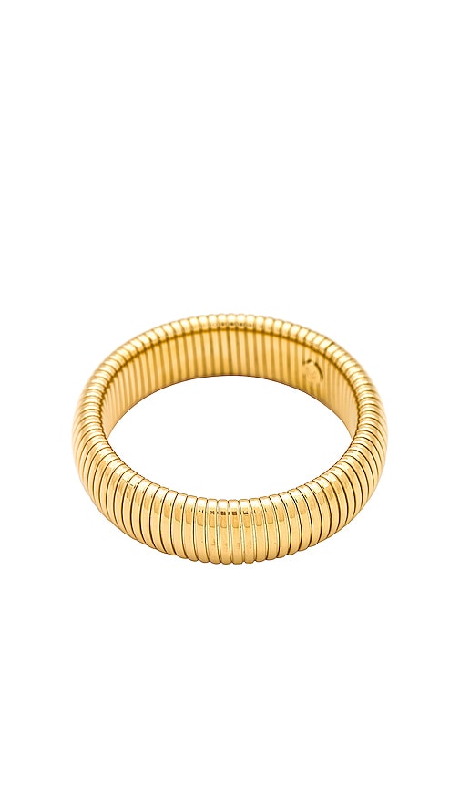 MIRANDA FRYE Cara Bangle in Metallic Gold