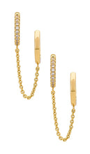 MIRANDA FRYE Elliot Double Hoop in Metallic Gold