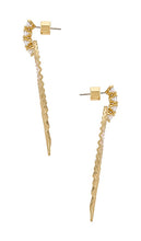 MIRANDA FRYE Jasmine Earring in Metallic Gold