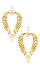 MIRANDA FRYE Jasmine Earring in Metallic Gold