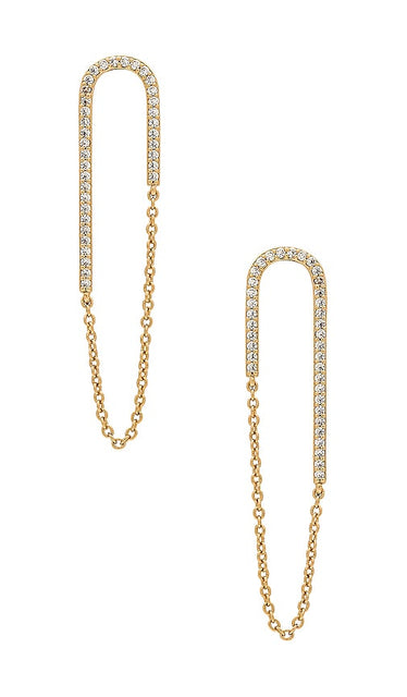 MIRANDA FRYE Jolene Earring in Metallic Gold