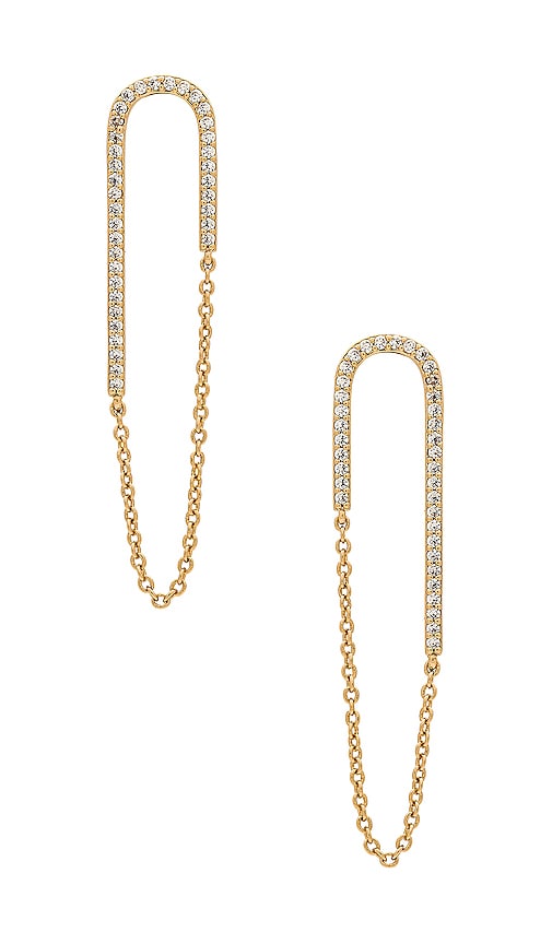 MIRANDA FRYE Jolene Earring in Metallic Gold