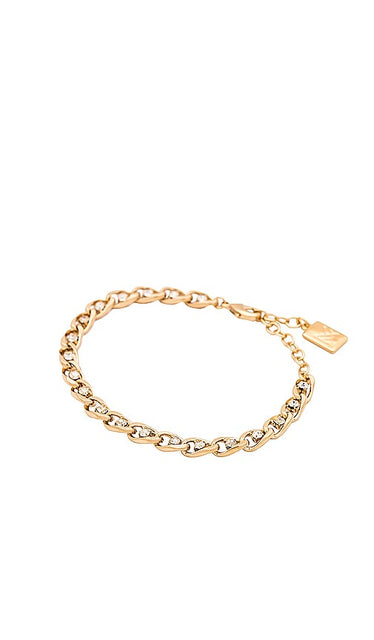 MIRANDA FRYE Jules Bracelet in Metallic Gold