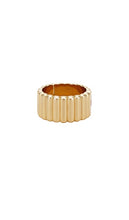 MIRANDA FRYE Lisa Ring in Metallic Gold