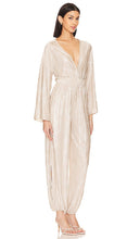 MISA Los Angeles Amina Jumpsuit in Metallic Neutral