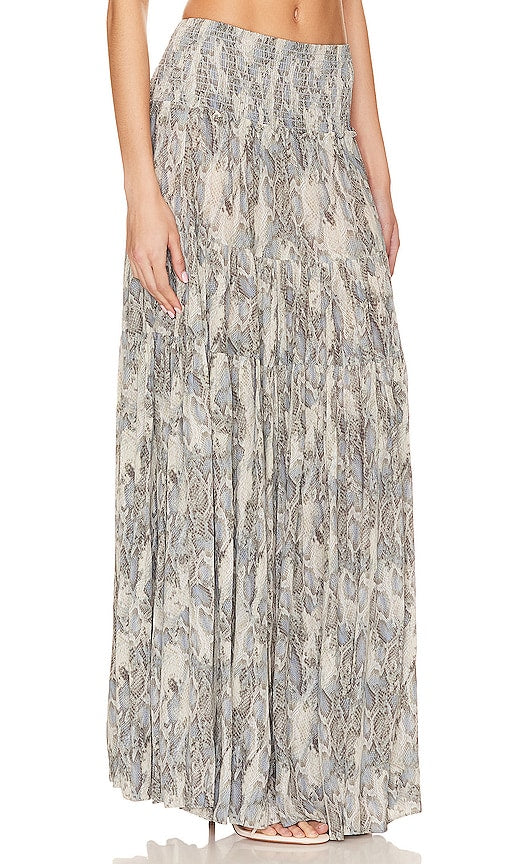 MISA Los Angeles Bar Skirt in Light Grey
