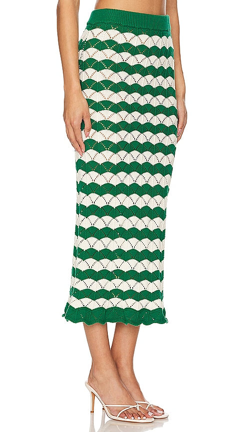 MISA Los Angeles Melina Skirt in Green