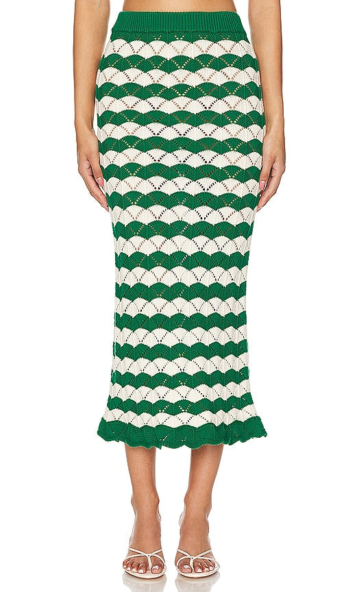MISA Los Angeles Melina Skirt in Green - MISA Los Angeles Jupe Melina en Vert - MISA Los Angeles Melina 绿色裙子 - MISA Los Angeles Melina Rock in Grün - MISA Los Angeles 멜리나 스커트 - Gonna Melina MISA Los Angeles in verde