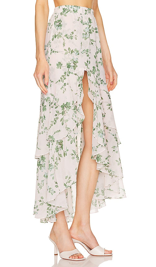 MISA Los Angeles Seva Skirt in Cream