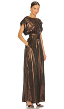 MISA Los Angeles Sophia Jumpsuit in Metallic Bronze