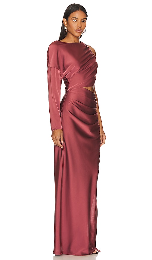 MISHA Andarta Gown in Burgundy