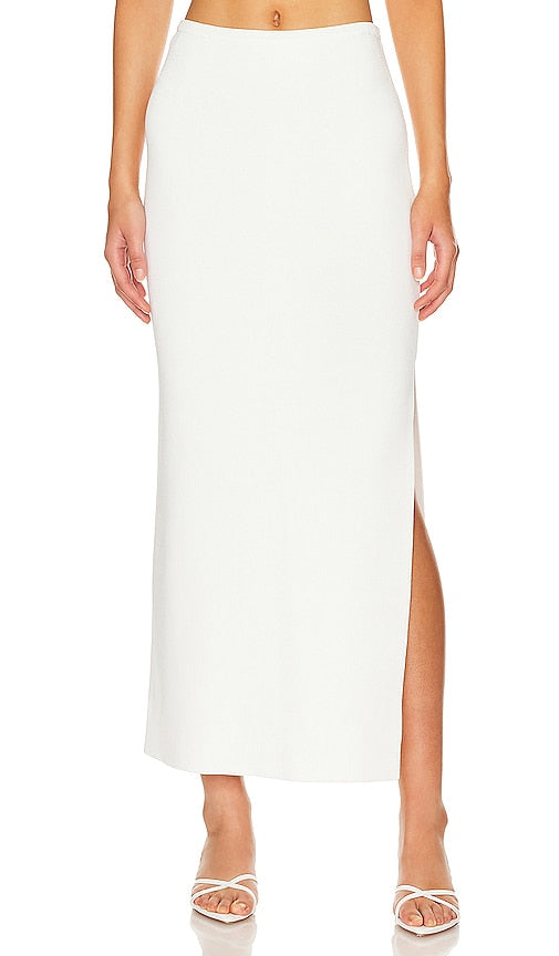 MISHA Catia Midi Skirt in Ivory - Jupe mi-longue MISHA Catia en ivoire - MISHA Catia 象牙色中长半身裙 - MISHA Catia Midirock in Elfenbein - MISHA 카티아 미디 스커트 - Gonna midi MISHA Catia in avorio