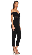 MISHA Colby Bonded Jumpsuit in Black