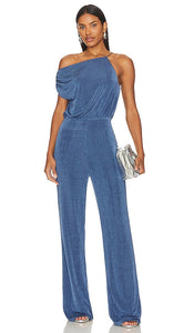 MISHA Emer Jumpsuit in Navy - Combinaison MISHA Emer en bleu marine - MISHA Emer 海军蓝连身裤 - MISHA Emer Overall in Marineblau - MISHA EMER 점프수트 - Tuta MISHA Emer in blu marino