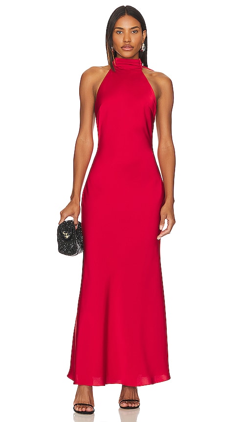 MISHA x REVOLVE Evianna Gown in Red