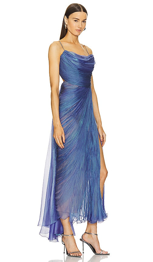 Maria Lucia Hohan Regina Gown in Blue