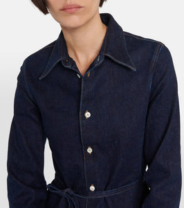 MM6 Maison Margiela Belted denim shirt dress