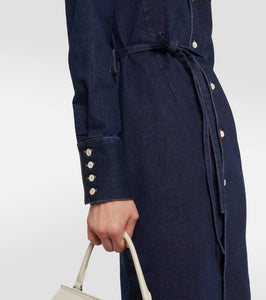 MM6 Maison Margiela Belted denim shirt dress