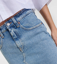 MM6 Maison Margiela Denim midi skirt