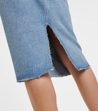 MM6 Maison Margiela Denim midi skirt
