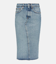 MM6 Maison Margiela Denim midi skirt - MM6 Maison Margiela 牛仔中长裙