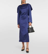 MM6 Maison Margiela Draped satin midi dress