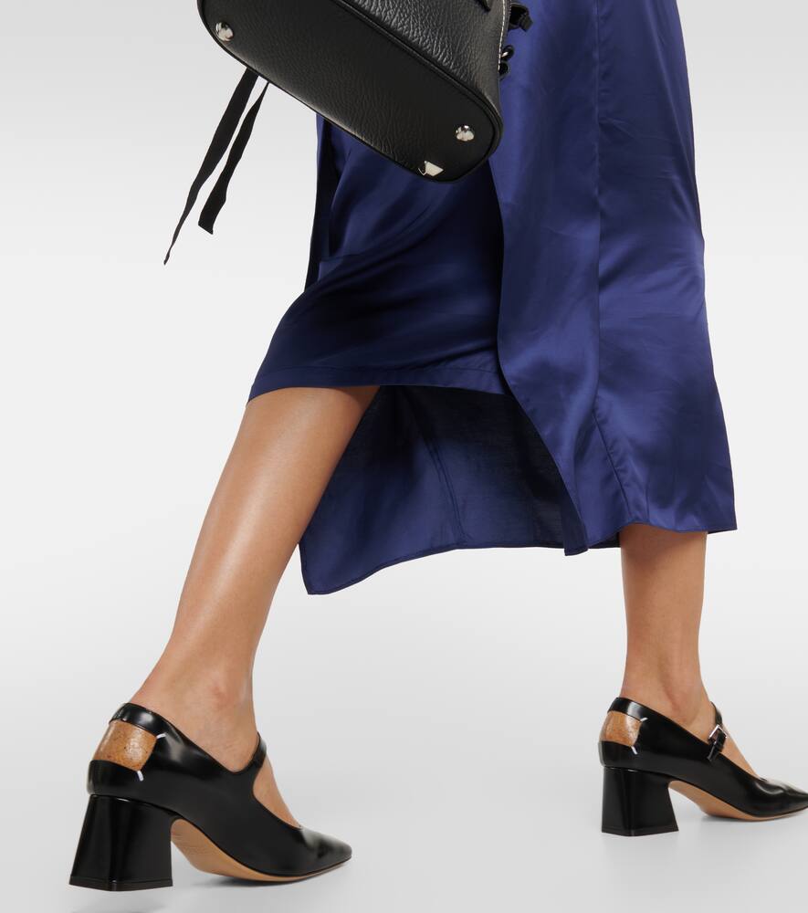 MM6 Maison Margiela Draped satin midi dress