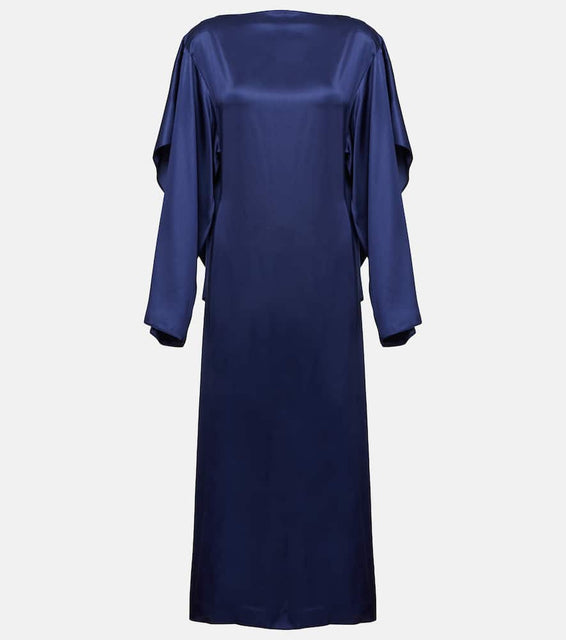 MM6 Maison Margiela Draped satin midi dress