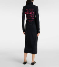 MM6 Maison Margiela Knitted turtleneck midi dress