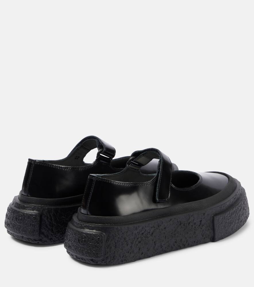 MM6 Maison Margiela Leather Mary Jane flats
