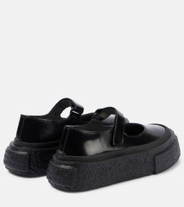 MM6 Maison Margiela Leather Mary Jane flats