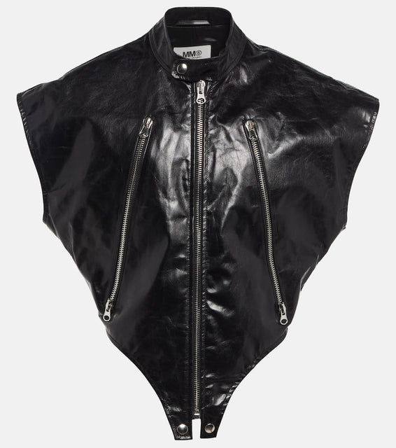 MM6 Maison Margiela Leather jacket