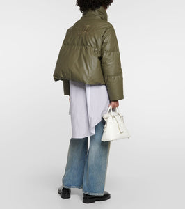 MM6 Maison Margiela Oversized faux leather down jacket