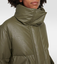 MM6 Maison Margiela Oversized faux leather down jacket