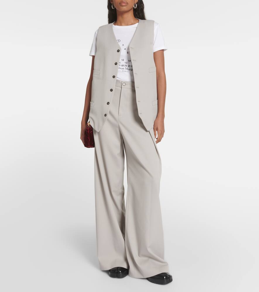 MM6 Maison Margiela Oversized wool-blend vest