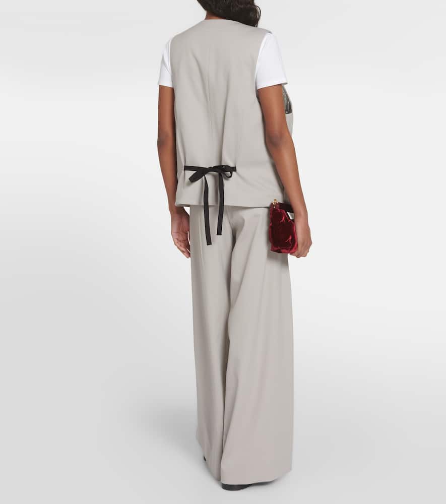MM6 Maison Margiela Oversized wool-blend vest