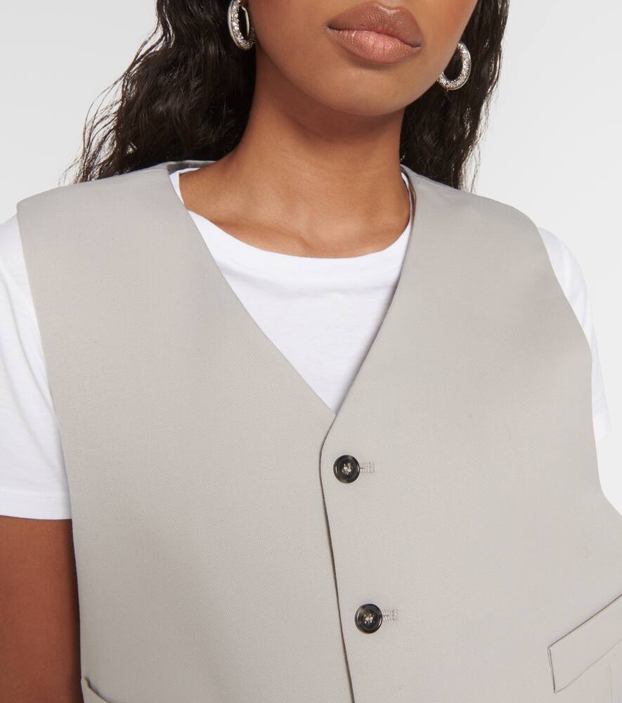 MM6 Maison Margiela Oversized wool-blend vest