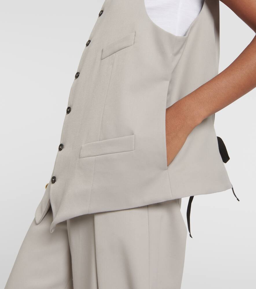 MM6 Maison Margiela Oversized wool-blend vest