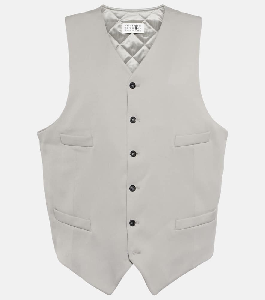 MM6 Maison Margiela Oversized wool-blend vest
